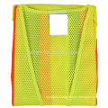 Custom Neon Yellow High Visibility Reflective Safety Vest with Pockets and Zipper Breathable Mesh Heavy Duty Workwear